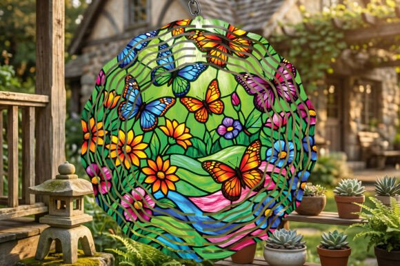 Download Butterfly Spinner Sublimation Graphic - Sublimation graphic Collection