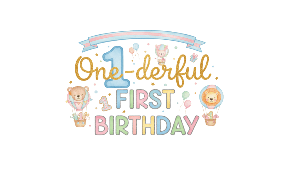 Download One-derful First Birthday Cute Design - Cute design Collection