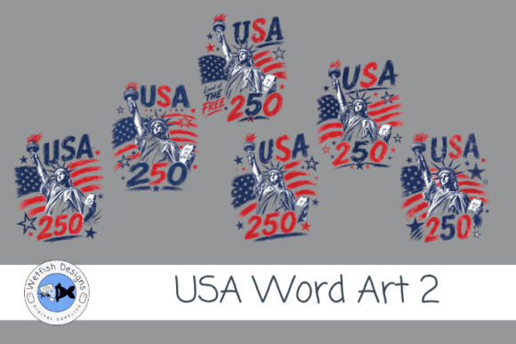 Download USA Word Art Sublimation Graphic - Sublimation graphic Collection