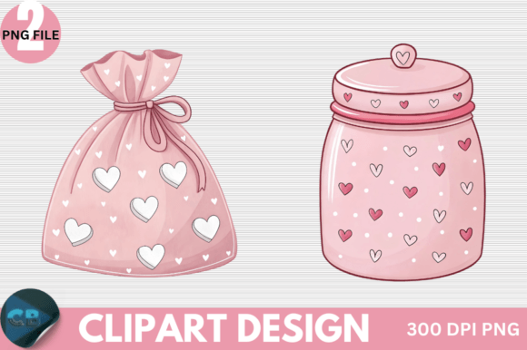 Download Retro Pink Valentine Clipart PNG - Premium Resources
