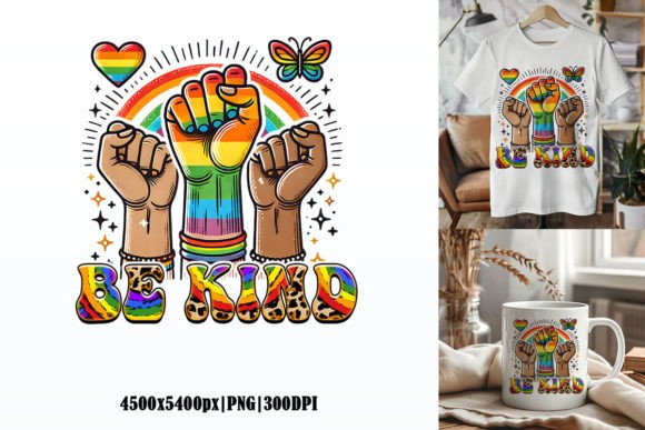 Download Be Kind, LGBT Sublimation Graphic - Sublimation graphic Collection