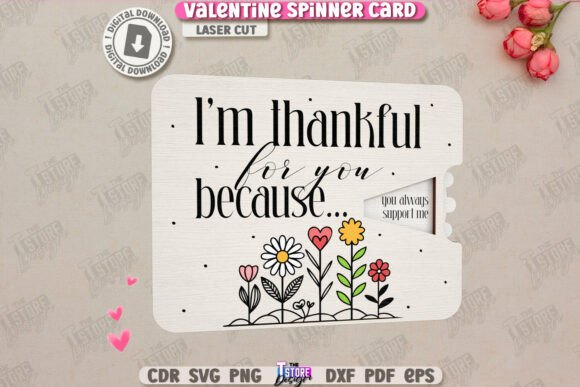 Download Valentine Spinner Card Laser Cut | CNC - Premium Resources
