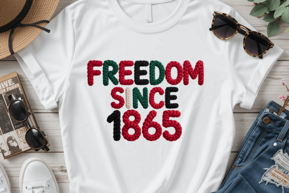 Download Freedom Since 1865 PNG, Crochet Shirt - Crochet shirt Collection